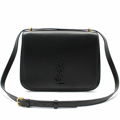 【包稅】SAINT LAURENT 黑色 Monogram Spontini 中型單肩包