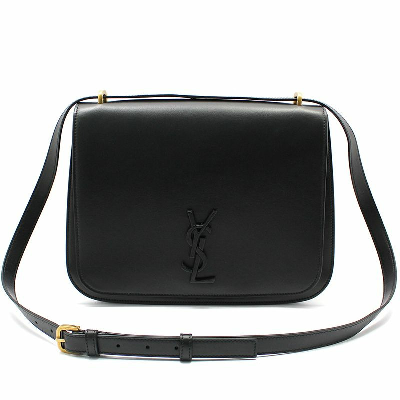 【包稅】SAINT LAURENT 黑色 Monogram Spontini 中型單肩包-0