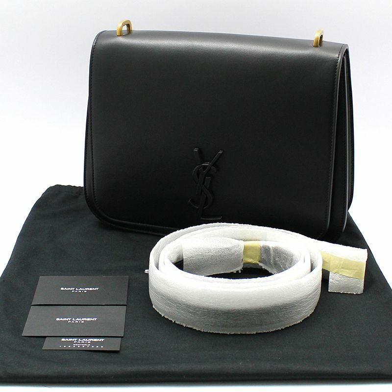 【包稅】SAINT LAURENT 黑色 Monogram Spontini 中型單肩包-1