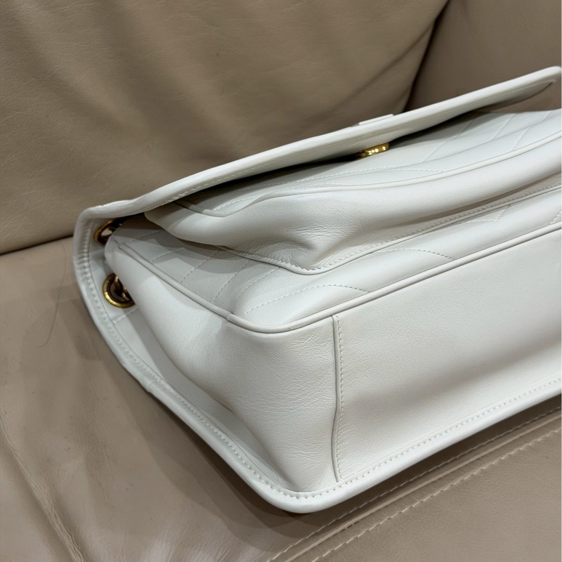 溫柔高級感🐚超低價❤️‍🔥YSL聖羅蘭白金中號Niki鏈條單肩斜挎包-15