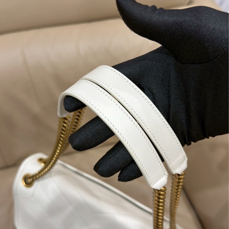 溫柔高級感🐚超低價❤️‍🔥YSL聖羅蘭白金中號Niki鏈條單肩斜挎包-18