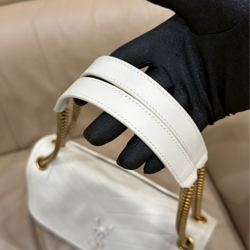 溫柔高級感🐚超低價❤️‍🔥YSL聖羅蘭白金中號Niki鏈條單肩斜挎包-19