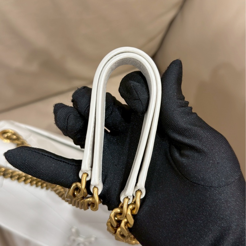 溫柔高級感🐚超低價❤️‍🔥YSL聖羅蘭白金中號Niki鏈條單肩斜挎包-21