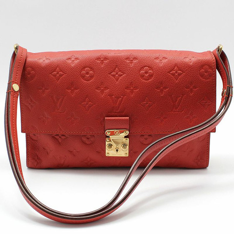 【包稅】LOUIS VUITTON Monogram Empreinte 金色羊絨單肩包