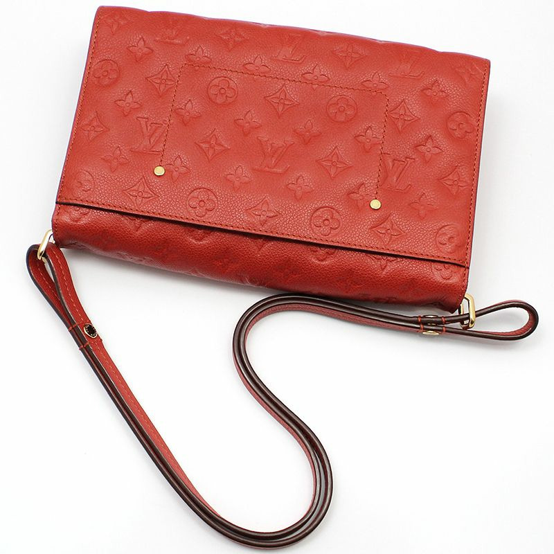 【包稅】LOUIS VUITTON Monogram Empreinte 金色羊絨單肩包-3