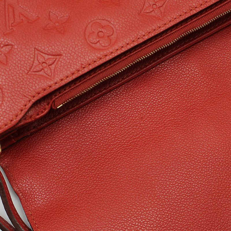 【包稅】LOUIS VUITTON Monogram Empreinte 金色羊絨單肩包-8