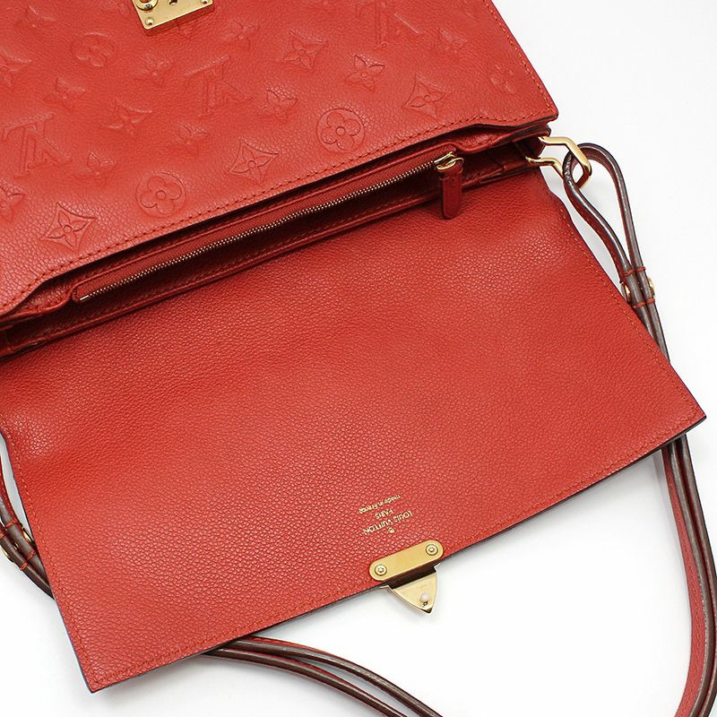 【包稅】LOUIS VUITTON Monogram Empreinte 金色羊絨單肩包-7