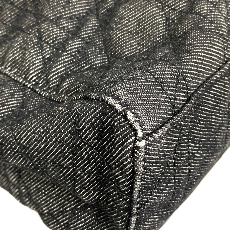 ☆ Christian Dior 迪奧 Black Denim Lady 2 Way Bag 黑色牛仔布兩用袋 - 257026902-7