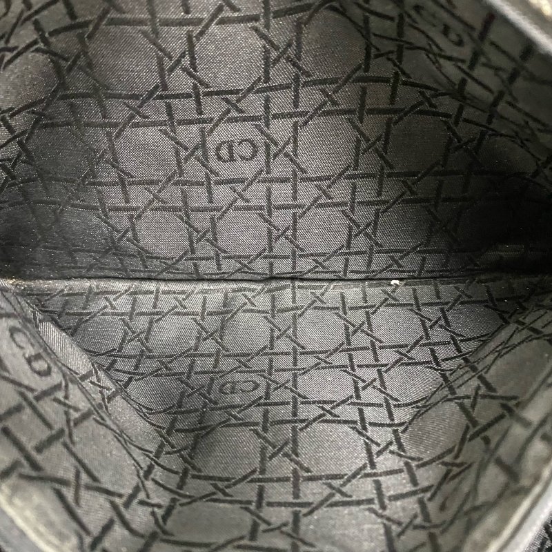 ☆ Christian Dior 迪奧 Black Denim Lady 2 Way Bag 黑色牛仔布兩用袋 - 257026902-13