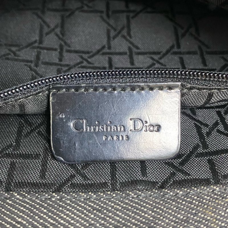 ☆ Christian Dior 迪奧 Black Denim Lady 2 Way Bag 黑色牛仔布兩用袋 - 257026902-14