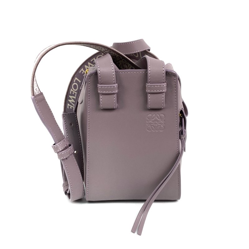△ Loewe 羅意威 Purple Calfskin Mini Hammock 2 Way Bag 紫色小牛皮兩用袋 - 257027102-1