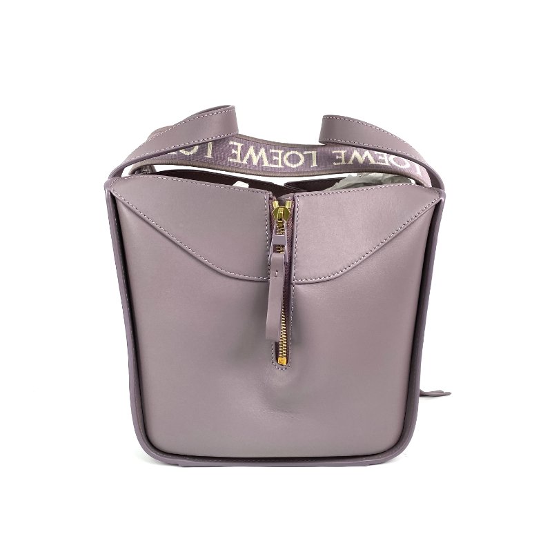 △ Loewe 羅意威 Purple Calfskin Mini Hammock 2 Way Bag 紫色小牛皮兩用袋 - 257027102-3