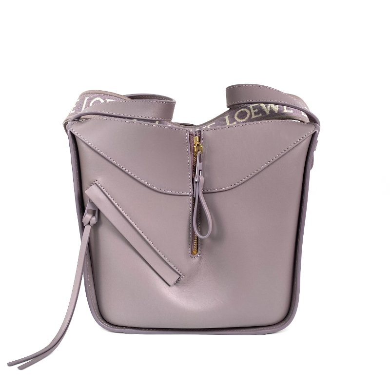 △ Loewe 羅意威 Purple Calfskin Mini Hammock 2 Way Bag 紫色小牛皮兩用袋 - 257027102-4