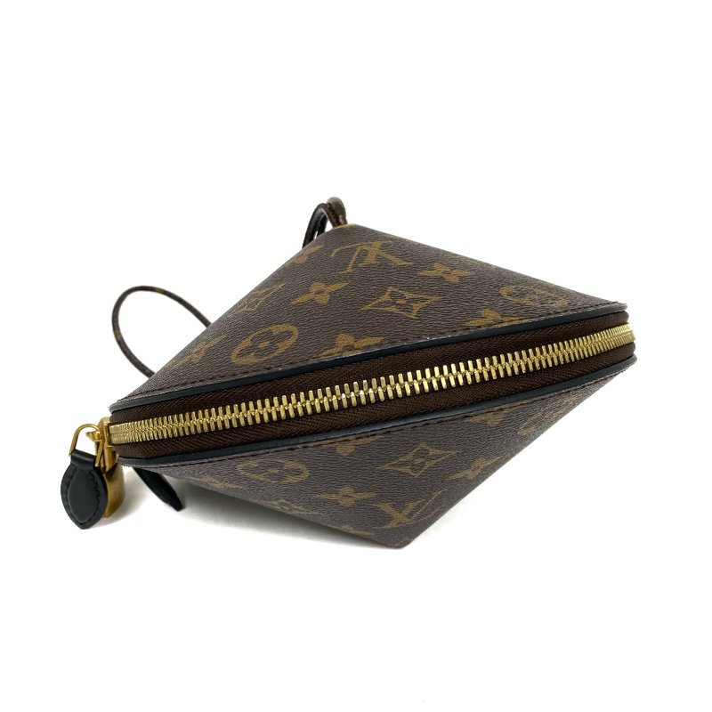 △ Louis Vuitton 路易威登 Brown Coated Canvas Monogram Toupie Hand Bag M44592 啡色圖層帆布經典老花手袋 - 257027083-5