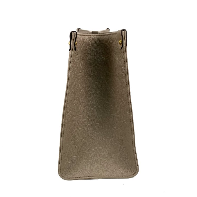 △ Louis Vuitton 路易威登 Beige Empreinte Calfskin Monogram OnTheGo MM 2 Way Bag M45607 淺褐色壓紋小牛皮經典老花兩用袋 - 257027105-4