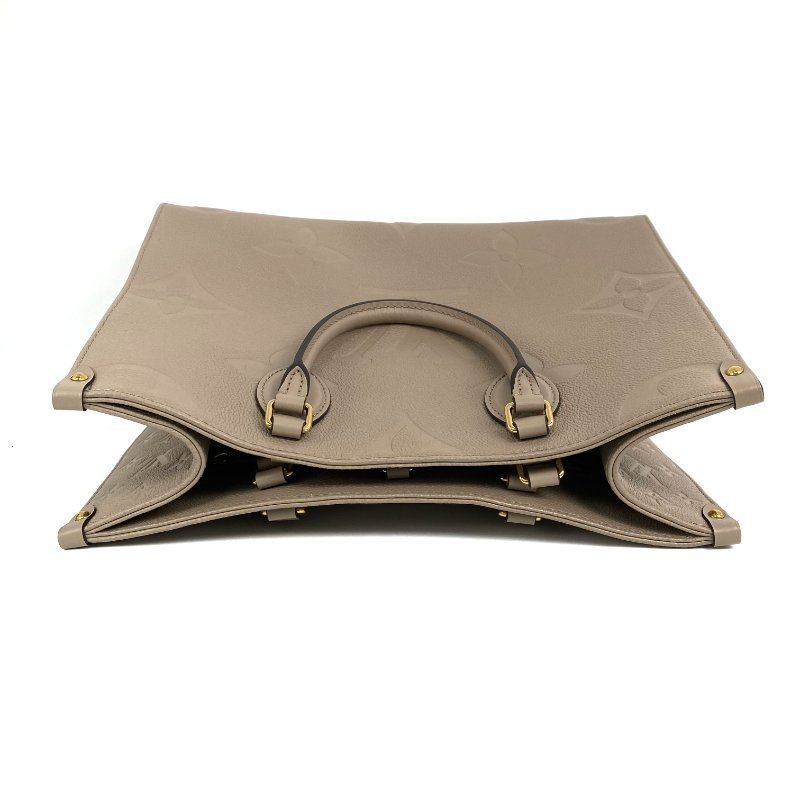 △ Louis Vuitton 路易威登 Beige Empreinte Calfskin Monogram OnTheGo MM 2 Way Bag M45607 淺褐色壓紋小牛皮經典老花兩用袋 - 257027105-6