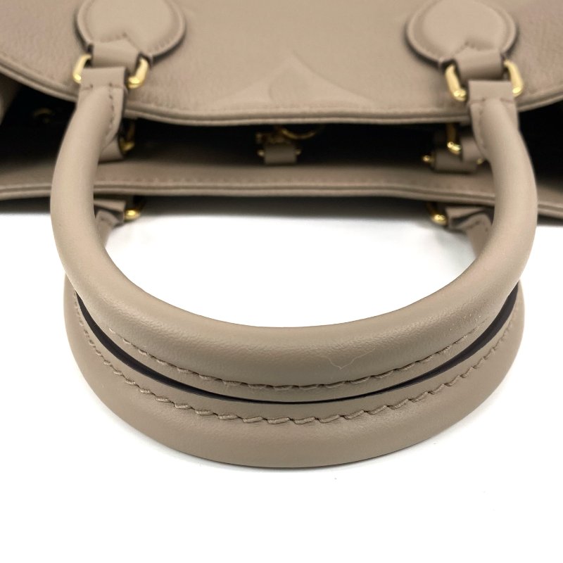 △ Louis Vuitton 路易威登 Beige Empreinte Calfskin Monogram OnTheGo MM 2 Way Bag M45607 淺褐色壓紋小牛皮經典老花兩用袋 - 257027105-7