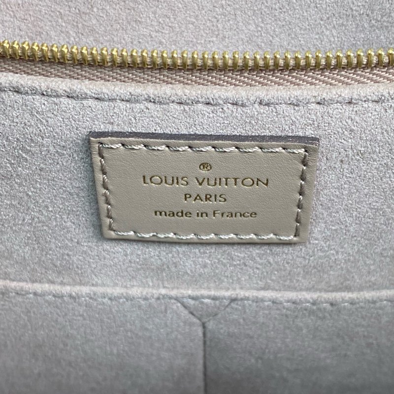 △ Louis Vuitton 路易威登 Beige Empreinte Calfskin Monogram OnTheGo MM 2 Way Bag M45607 淺褐色壓紋小牛皮經典老花兩用袋 - 257027105-14