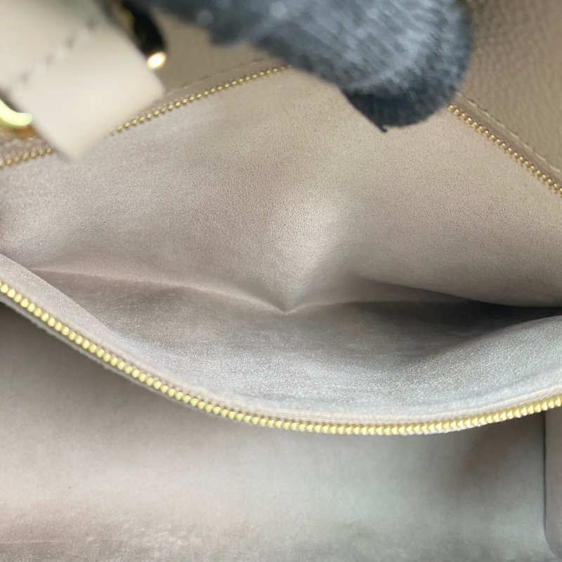 △ Louis Vuitton 路易威登 Beige Empreinte Calfskin Monogram OnTheGo MM 2 Way Bag M45607 淺褐色壓紋小牛皮經典老花兩用袋 - 257027105-15