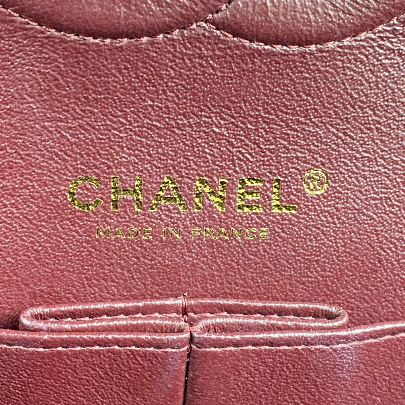 △ Chanel 香奈兒 CF25 Black Lambskin Gold Tone Metal Classic Double Flap Chain Shoulder Bag A01112 No.25 黑色小羊皮金色金屬鎖鏈肩背袋No.25 - 257027053-16