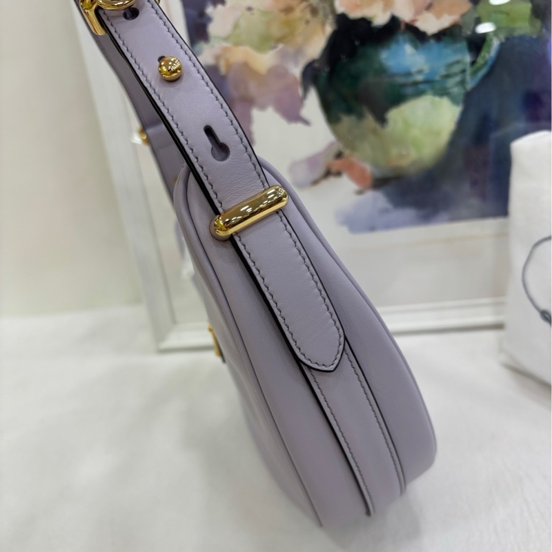 Prada 淡紫色arque hobo斜背包腋下 全新-3