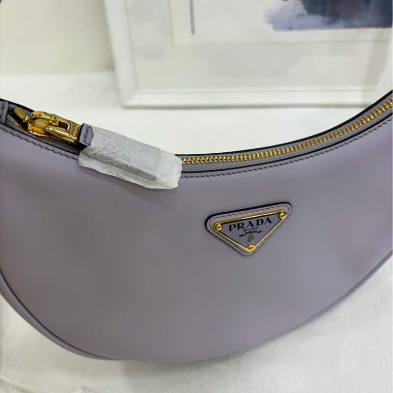 Prada 淡紫色arque hobo斜背包腋下 全新-5