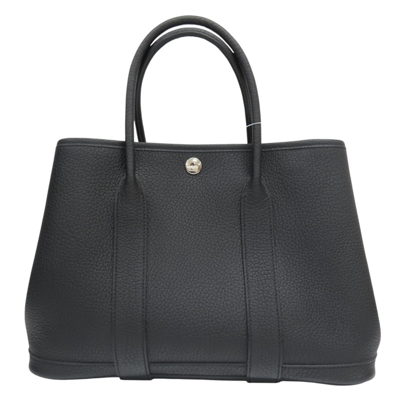 黑色 Negonda牛皮 Garden Party 30 手提包 B刻【HERMES 愛馬仕】-0