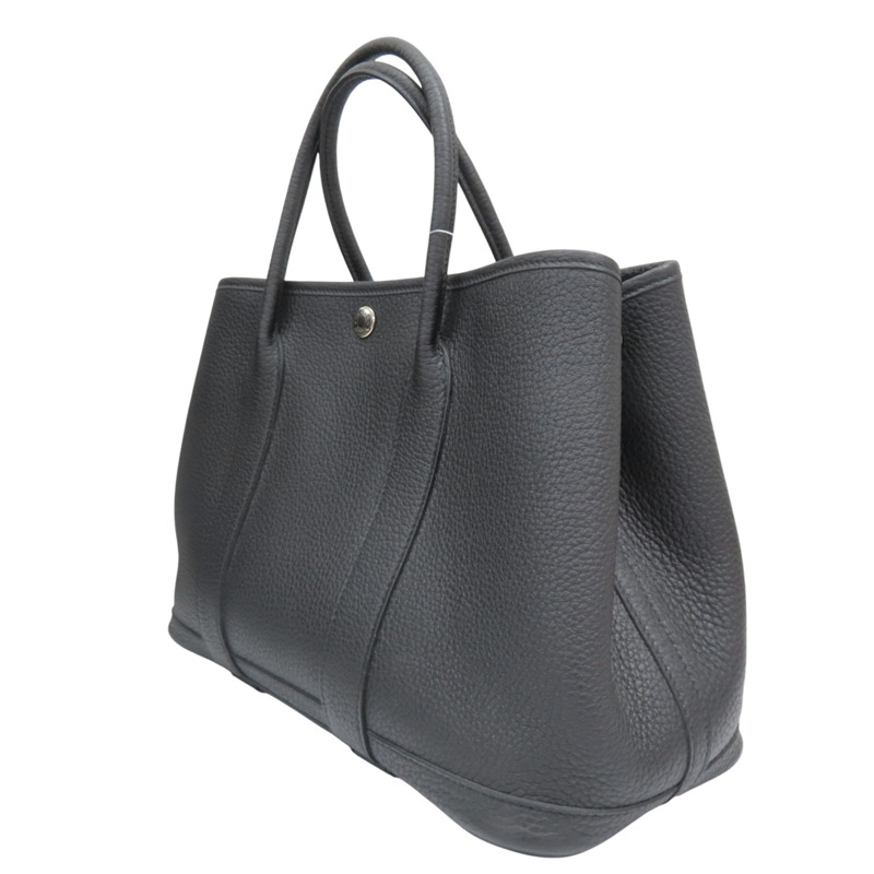 黑色 Negonda牛皮 Garden Party 30 手提包 B刻【HERMES 愛馬仕】-2