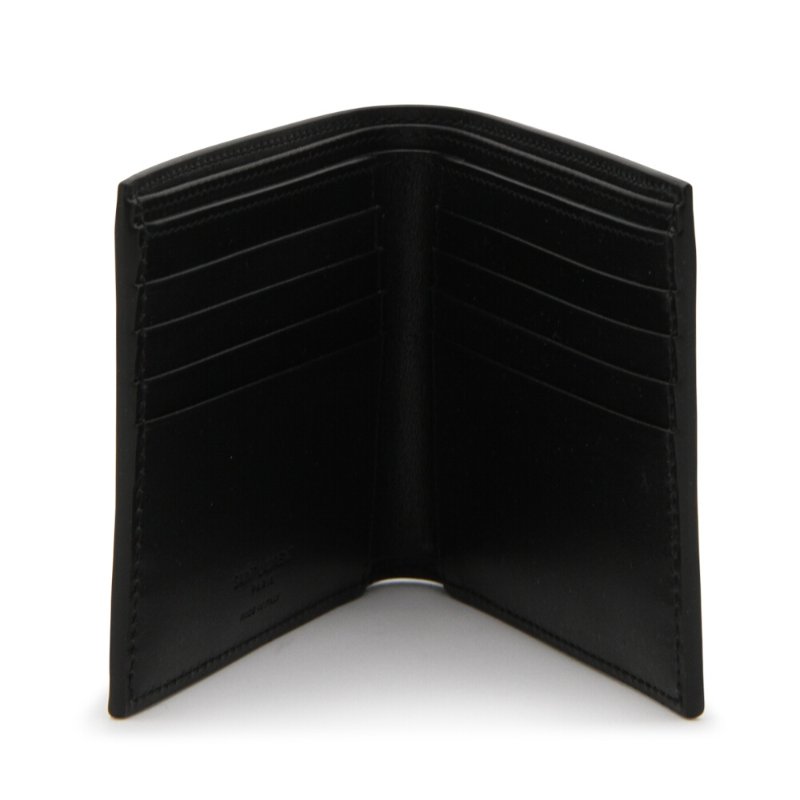 【YSL】SAINT LAURENT Paris East West Bifold 滑面皮革 卡夾 皮夾 短夾 黑色 396307-4