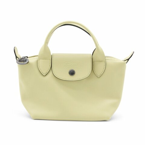 【LONGCHAMP】Le Pliage Xtra XS 牛皮 手提包 肩背包 斜背包 水餃包 開心果綠色 L1500987244