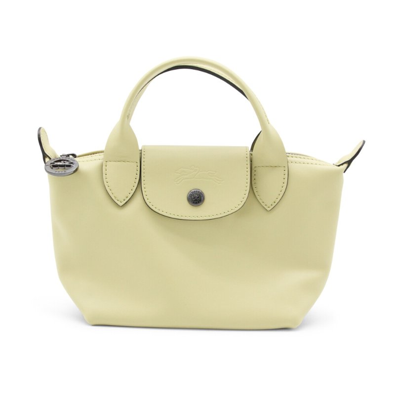 【LONGCHAMP】Le Pliage Xtra XS 牛皮 手提包 肩背包 斜背包 水餃包 開心果綠色 L1500987244-4