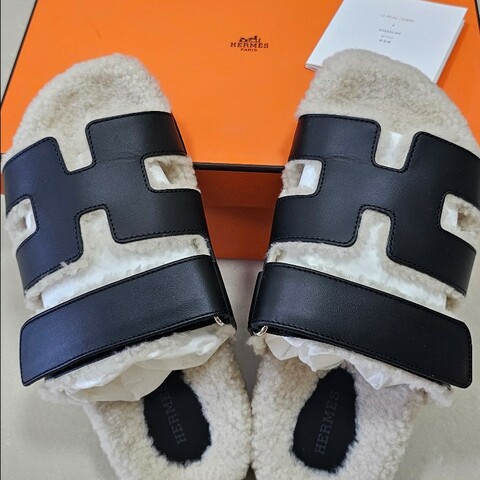 愛馬仕二舅毛毛托 EU37 黑色