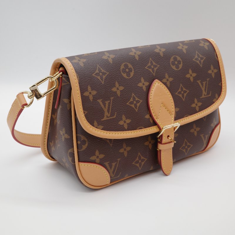Louis Vuitton 路易威登 Diane 老花 塗層帆布 手提包 肩背包 斜背包-5
