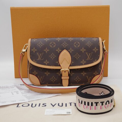 Louis Vuitton 路易威登 Diane 老花 塗層帆布 手提包 肩背包 斜背包