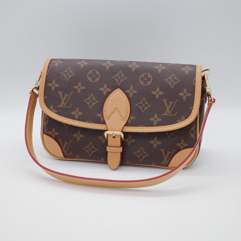 Louis Vuitton 路易威登 Diane 老花 塗層帆布 手提包 肩背包 斜背包-1