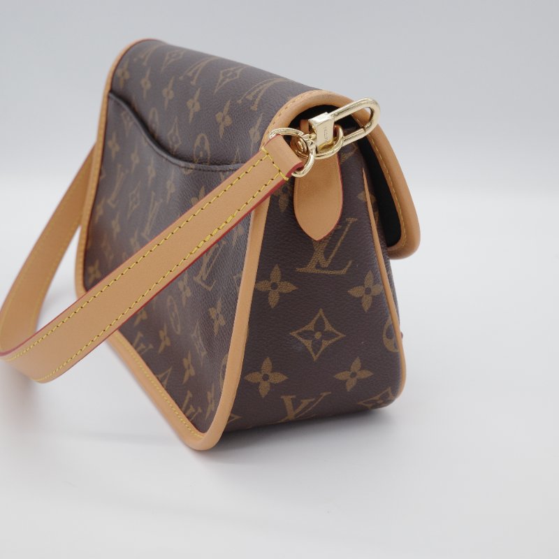 Louis Vuitton 路易威登 Diane 老花 塗層帆布 手提包 肩背包 斜背包-5