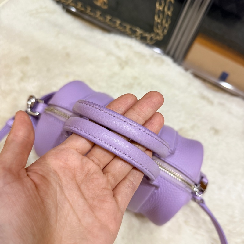 很漂亮的薰衣草紫 Marc jacbos保齡球 圓筒 斜背包-16