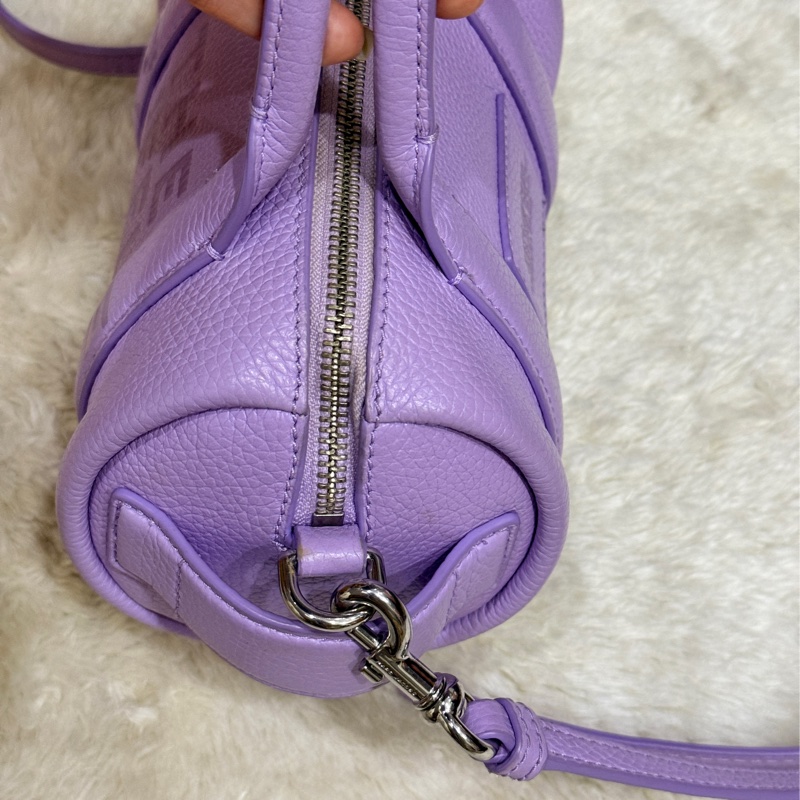 很漂亮的薰衣草紫 Marc jacbos保齡球 圓筒 斜背包-20