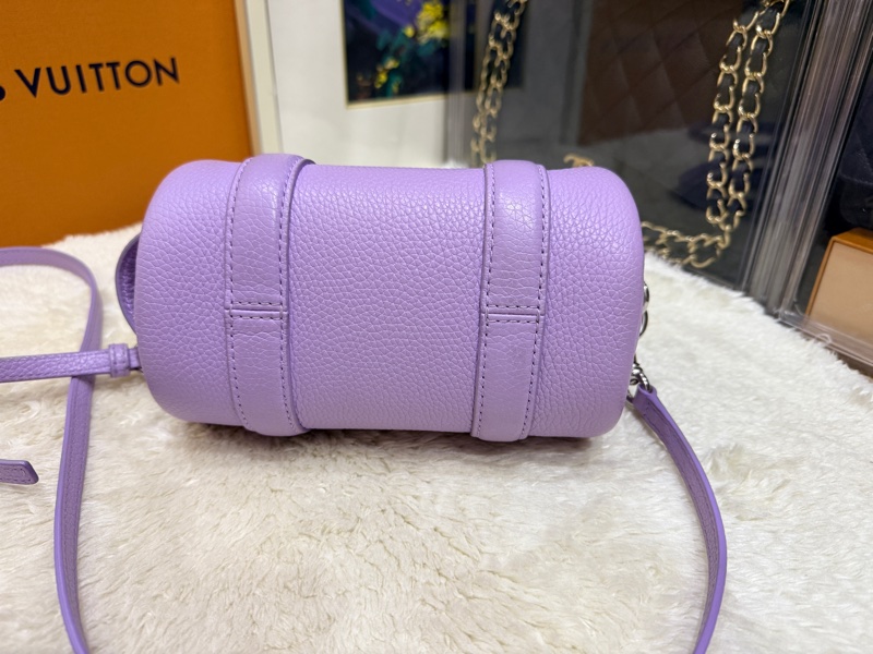 很漂亮的薰衣草紫 Marc jacbos保齡球 圓筒 斜背包-16