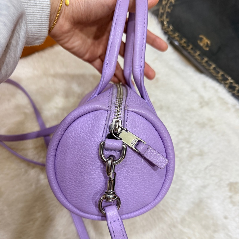 很漂亮的薰衣草紫 Marc jacbos保齡球 圓筒 斜背包-17