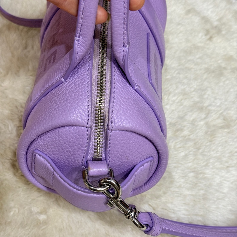 很漂亮的薰衣草紫 Marc jacbos保齡球 圓筒 斜背包-19