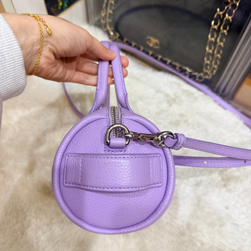 很漂亮的薰衣草紫 Marc jacbos保齡球 圓筒 斜背包-20