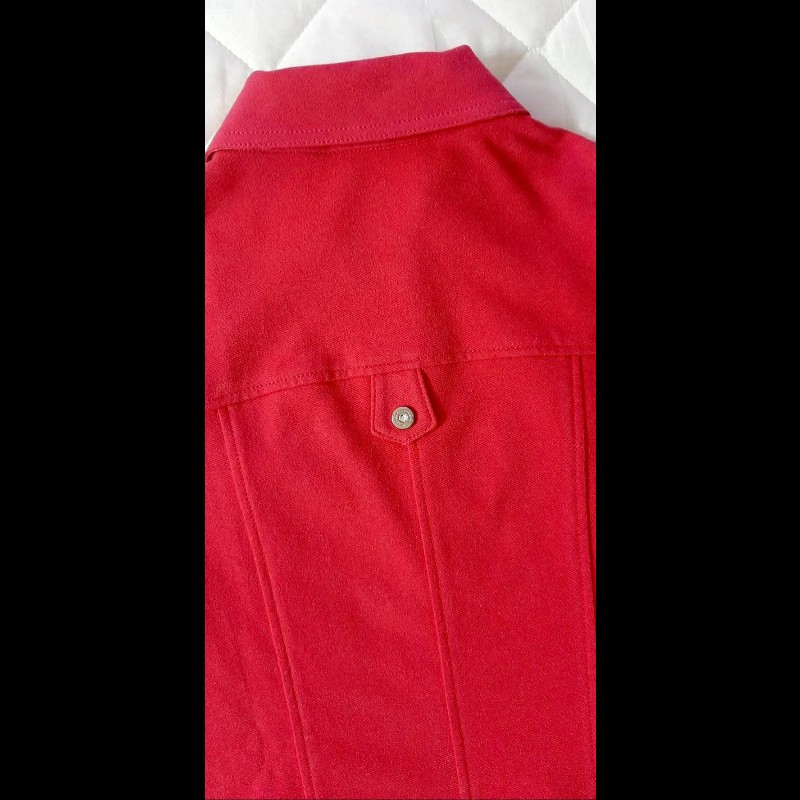 （日本製MIJ）BURBERRY 博柏利 LONDON 女桃紅色經典格紋外套160A-3