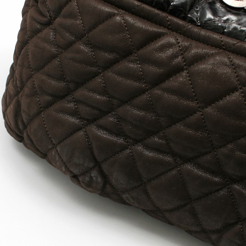 【包稅】CHANEL 復古棕色 Indermix 手提小號保齡球包單肩包-6