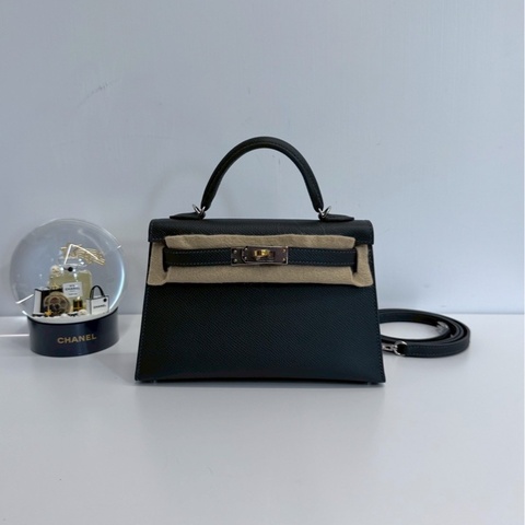 Hermes mini Kelly 石板灰 鴛鴦釦