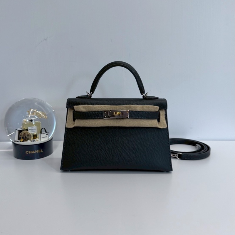 Hermes mini Kelly 石板灰 鴛鴦釦-0