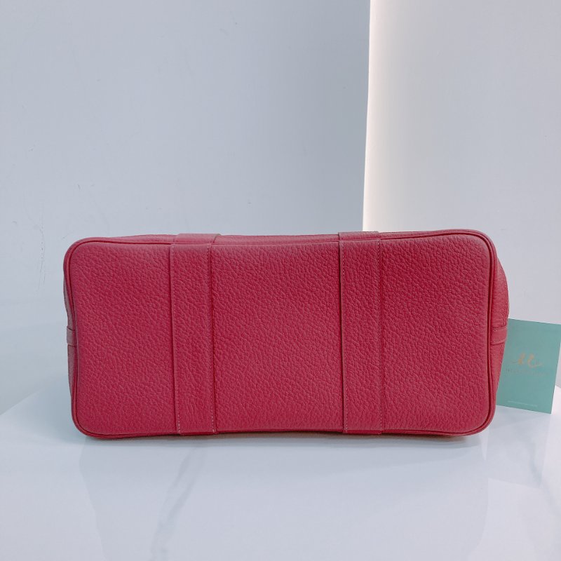 MS0510 Hermes 愛馬仕 花園包 牛皮 桃紫色 銀扣 Garden Party 36 Negonda K5 Tosca x PHW-4