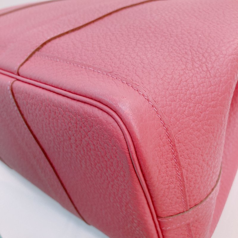 MS0510 Hermes 愛馬仕 花園包 牛皮 桃紫色 銀扣 Garden Party 36 Negonda K5 Tosca x PHW-8