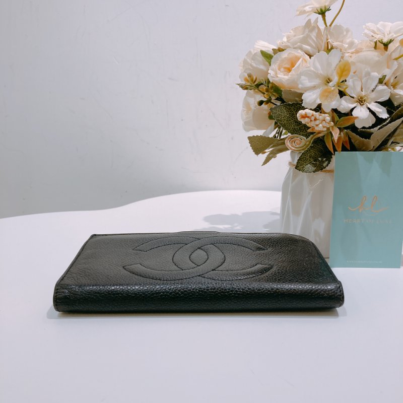 TW4667 Chanel 香奈兒復古CC字長夾 Vintage Long Wallet Caviar-2