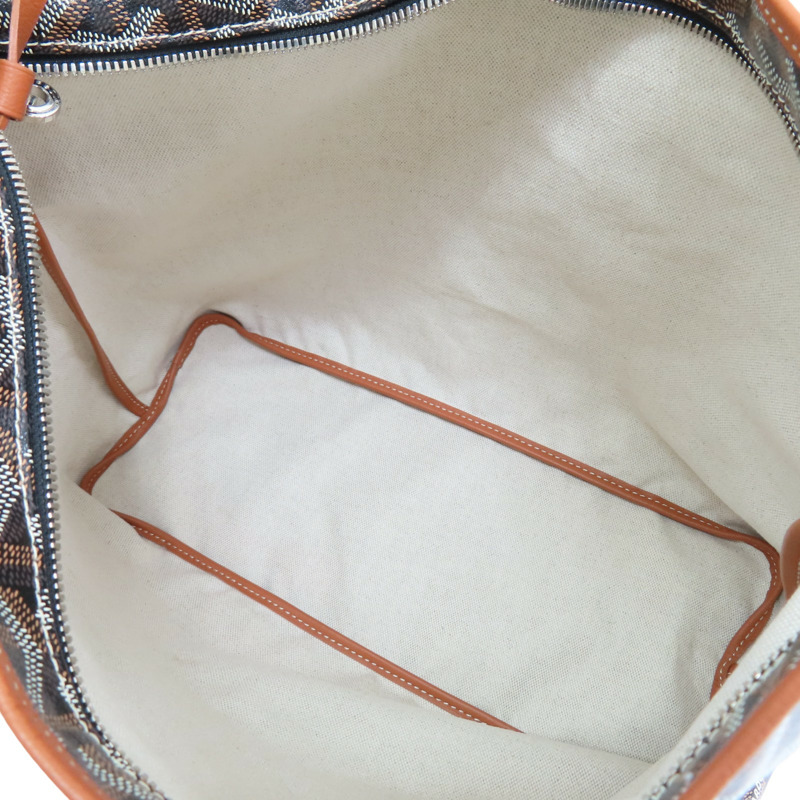 棕色 Goyardine帆布 Boheme Hobo 肩背包【GOYARD 高雅德】 BOHEMEPMLTY01CL03P-5